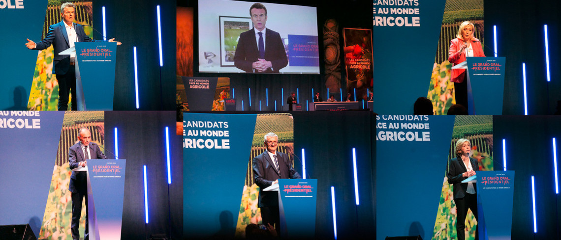Grand Oral : six candidats à l'élection présidentielle font part de leurs propositions pour l'agriculture