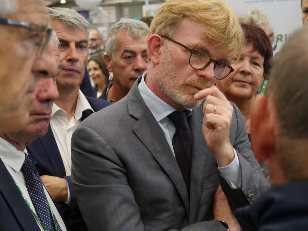 Le ministre de l'Agriculture, Marc Fesneau, jour de l'inauguration du Space, mardi 12 septembre.